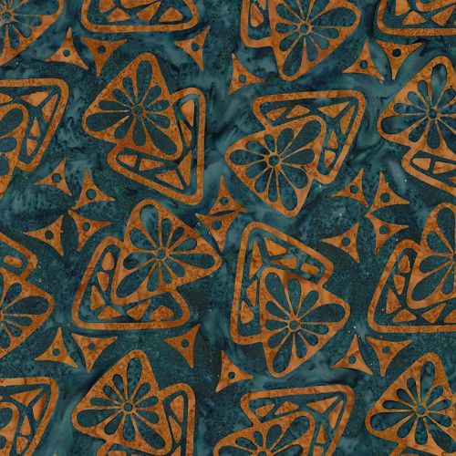 Riley Blake Fabrics Expressions Batiks Starburst Groove Denim Dunes Blue Nachos