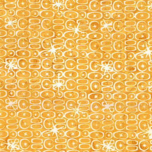 Riley Blake Fabrics Expressions Batiks Starburst Groove Butterscotch yellow