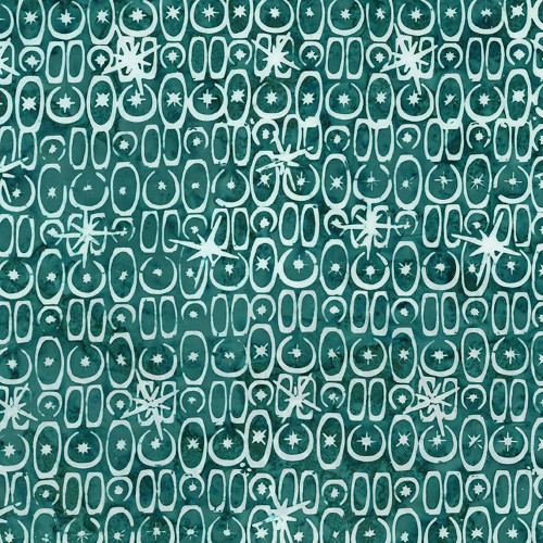 Riley Blake Fabrics Expressions Batiks Starburst Groove Tropical Rain Teal Blue