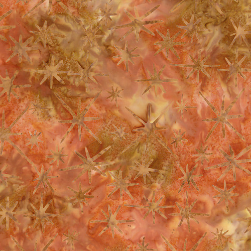 Riley Blake Fabrics Expressions Batiks Starburst Groove Sandstorm Red Brown