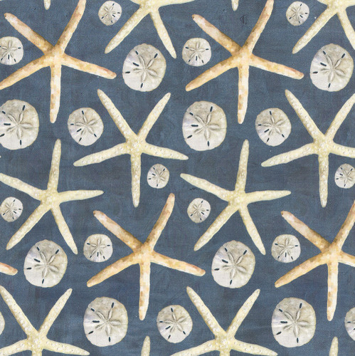 Studio E Fabrics A Drop in the Ocean Cathy Walters Slate Dollars and Stars