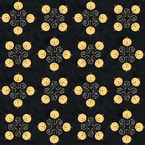Riley Blake Fabrics Spooky Teresa Kogut Spooky Jacks Black