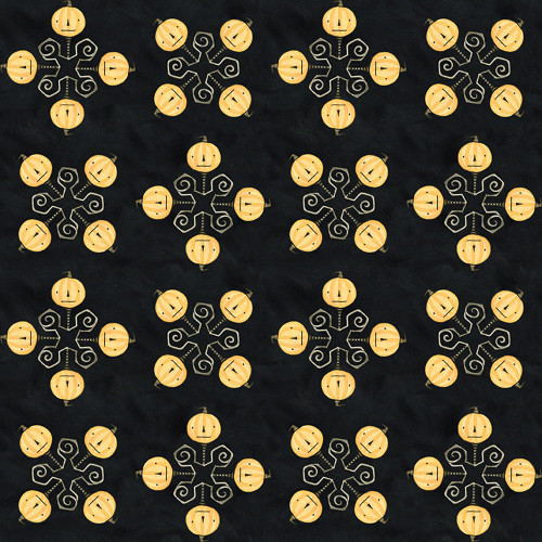 Riley Blake Fabrics Spooky Teresa Kogut Spooky Jacks Black