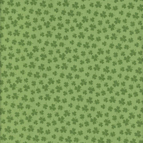 Riley Blake Fabrics Seasonal Basics Shamrocks Light Green