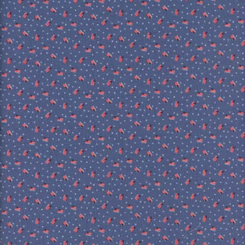 Riley Blake Fabrics Seasonal Basics Grand Ol' Flag Denim