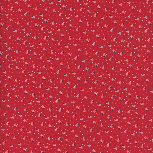 Riley Blake Fabrics Seasonal Basics Grand Ol' Flag Red