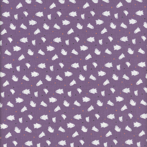 Riley Blake Fabrics Seasonal Basics Ghosts Purple