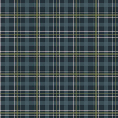 Riley Blake Fabrics Designer Flannel Cretaceous Plaid Navy