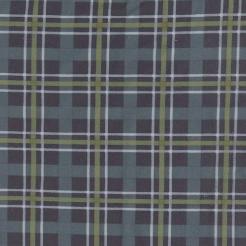 Riley Blake Fabrics Designer Flannel Cretaceous Plaid Navy