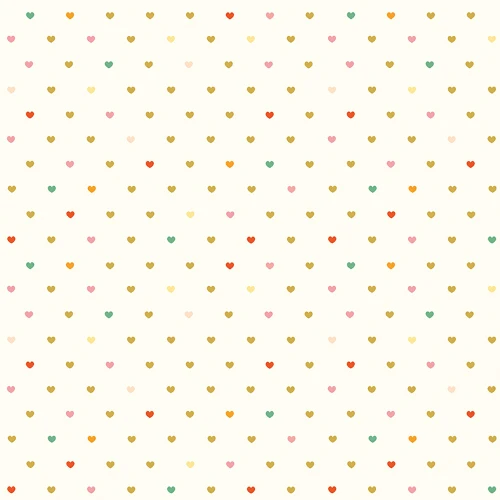 Riley Blake Fabrics Designer Flannel Meadow Serendipity 2 Hearts Cream