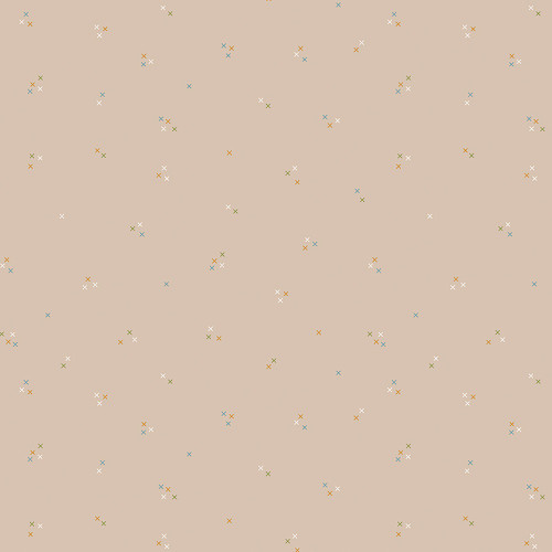 Riley Blake Fabrics Correspondence by Beverly McCollough Stitching Wheat