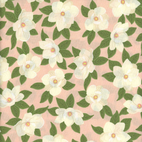 Riley Blake Fabrics Southern Charm Magnolia Blooms Peaches and Cream