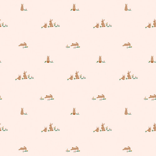 Riley Blake Fabrics Designer Flannel Sweet Cotton Tales Flopsy Fields Blush