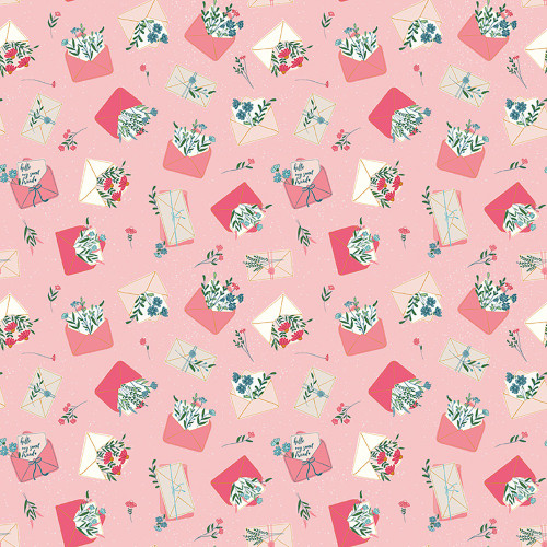 Riley Blake Fabrics Correspondence by Beverly McCollough Letters Frosting