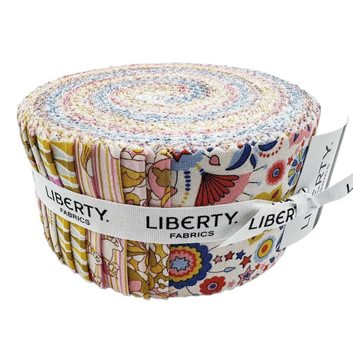 Riley Blake Fabrics Liberty Fabrics Lasenby  Summer Fair 2.5 Inch Rolie Polie Jelly Roll Strips