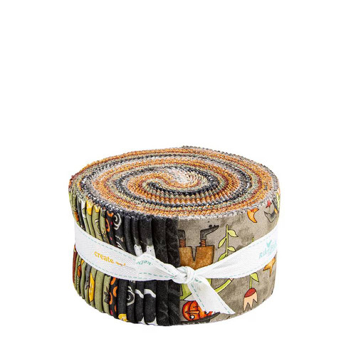 Riley Blake Fabrics Spooky Teresa Kogut Spooky 2.5 Inch Rolie Polie Jelly Roll Strips