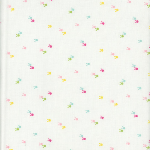 Riley Blake Fabrics Seasonal Basics Easter Bunnies White