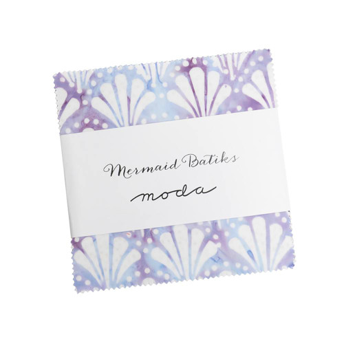 Moda Fabrics Mermaid Batiks Moda Five Inch Squares Charm Pack