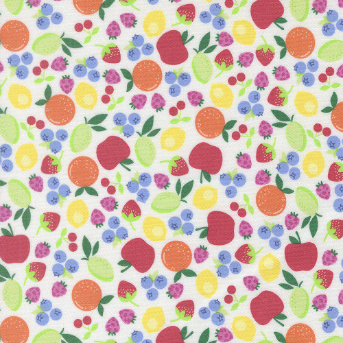 Moda Fabrics Fruit Salad Corey Yoder Fruit Cup Off White Multi
