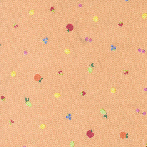 Moda Fabrics Fruit Salad Corey Yoder Fruit Snack Fruit Dot Cantaloupe Peach