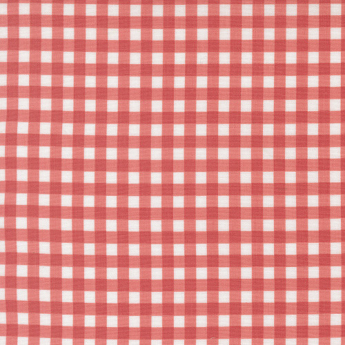 Moda Fabrics Fruit Salad Corey Yoder Gingham Check Flamingo Red