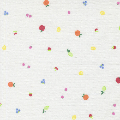 Moda Fabrics Fruit Salad Corey Yoder Fruit Snack Fruit Dot Off White Multi