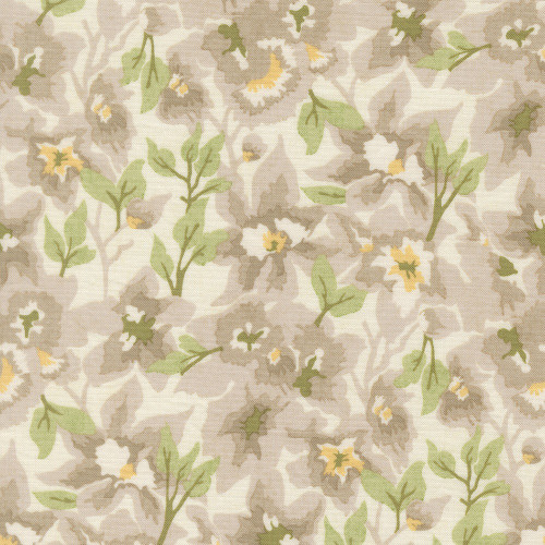 Moda Fabrics Fieldrush BasicGrey Gossamer Floral Gossamer Opal Natural