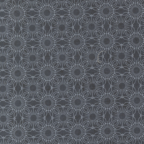 Moda Fabrics Fieldrush BasicGrey Jasmine Medallion Dot Jasmine Portobello Blue