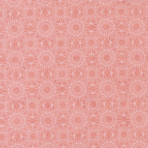 Moda Fabrics Fieldrush BasicGrey Jasmine Medallion Dot Jasmine Peony Pink