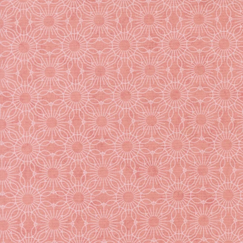 Moda Fabrics Fieldrush BasicGrey Jasmine Medallion Dot Jasmine Peony Pink