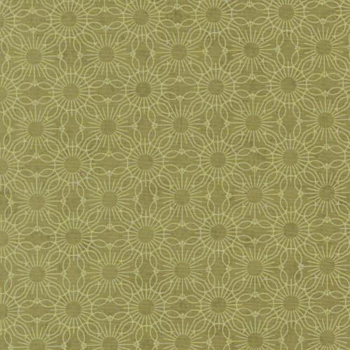 Moda Fabrics Fieldrush BasicGrey Jasmine Medallion Dot Jasmine Moss Green