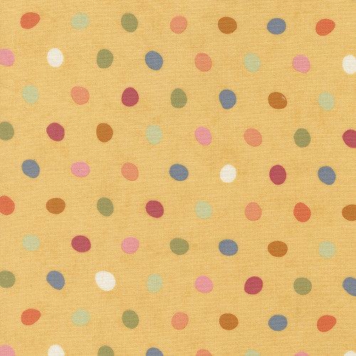 Moda Fabrics Fieldrush BasicGrey Poppy Dots Poppy Sunshine Yellow