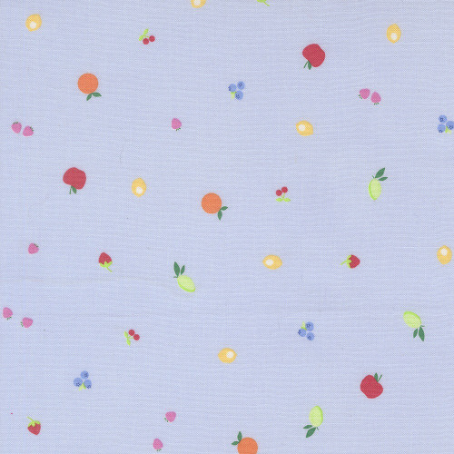Moda Fabrics Fruit Salad Corey Yoder Fruit Snack Fruit Dot Light Blue Blue