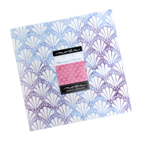 Moda Fabrics Mermaid Batiks Moda Ten Inch Squares Layer Cake