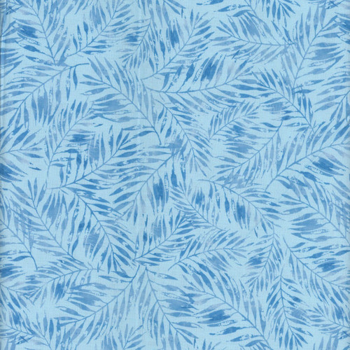 Lumin Fabrics White Owl Textiles Take Me To The Sea Aqua Blue Crossing Palms