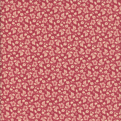 Marcus Fabrics Timeless Stitches Lynn Wilder Floral Red