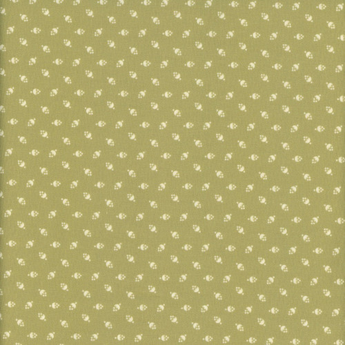 Marcus Fabrics Timeless Stitches Lynn Wilder Flower Buds Green