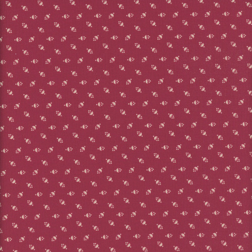 Marcus Fabrics Timeless Stitches Lynn Wilder Flower Buds Red