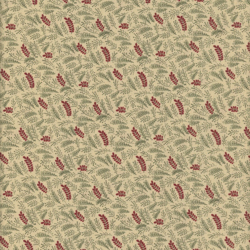 Marcus Fabrics Pineberry Lane Pam Buda Holiday Greenery Cream