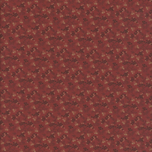 Marcus Fabrics Pineberry Lane Pam Buda Berrie & Greens Red