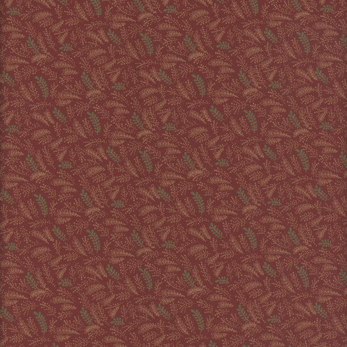 Marcus Fabrics Pineberry Lane Pam Buda Holiday Greenery Red