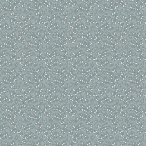 Marcus Fabrics Moon Washed Kristina Trogdon Berry Spray Texture Blue, fabric with a blue spray textured pattern and white dot accents.