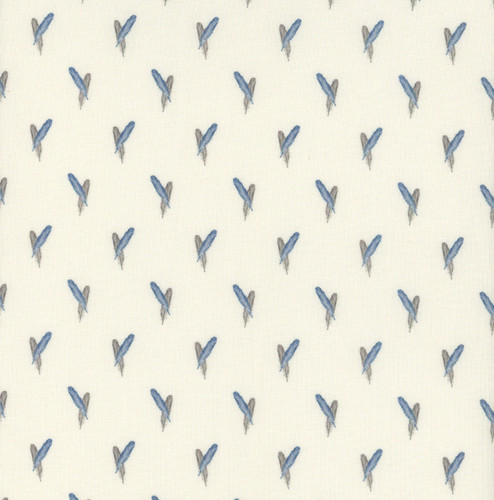 Marcus Fabrics Kindred Konversations Sheryl Johnson Feathers Cream