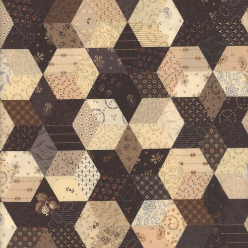Marcus Fabrics Black Sheep Cottons Pam Buda Stars Black
