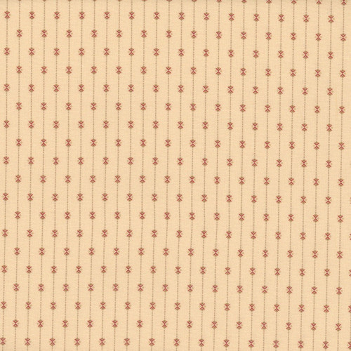 Marcus Fabrics Black Sheep Cottons Pam Buda Bowtie Stripe Cream