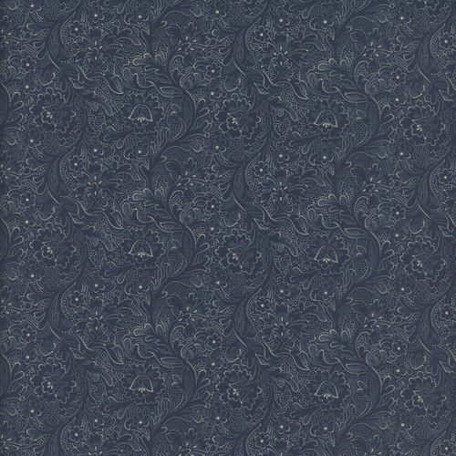 Marcus Fabrics Anna Bs Indigos Carrie Quinn Tulip Vine Navy