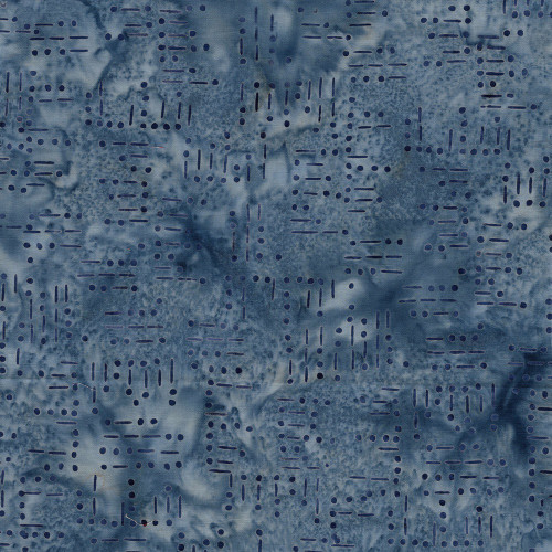 Island Batik Fabrics Missing You Patriotic Batiks Powder Blue Morse Code Words
