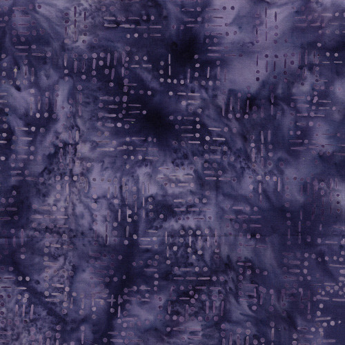 Island Batik Fabrics Sweet Sentiments Patriotic Batiks Purple Heather Morse Code Words