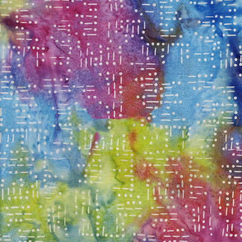 Island Batik Fabrics Sweet Sentiments Patriotic Batiks Pink Yellow Blue Morse Code Words