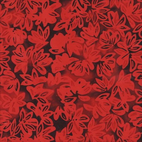 Windham Fabrics Anthology Batiks Baliscapes Claret Lotus Merlot Red